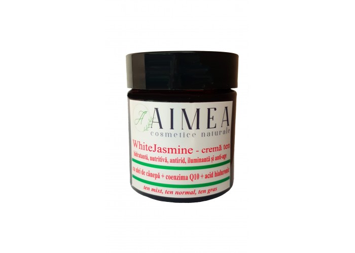 WhiteJasmine - crema organica cu acid hialuronic si coenzima Q10